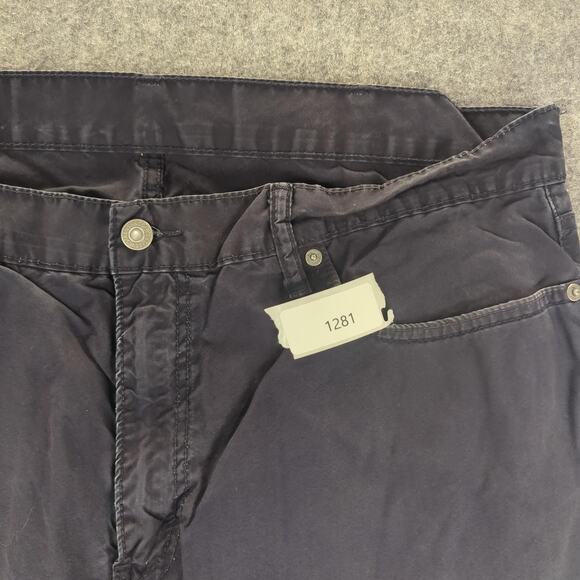 Levis 514 Pants Mens 38x32 Navy Straight Leg Five Pocket Rip Stop Canvas Cotton - Picture 12 of 12